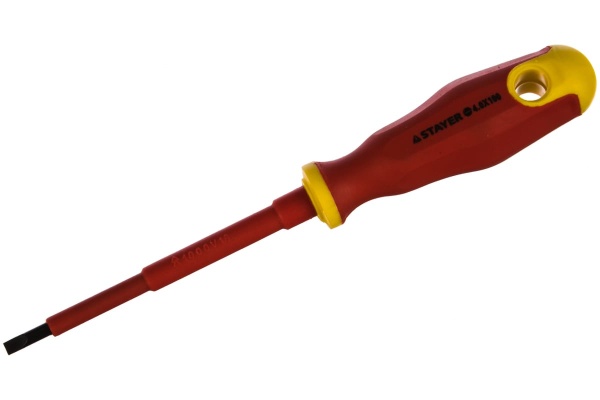Диэлектрическая отвертка, SL 4,0 х 100 мм, STAYER 25141-04-10_z01