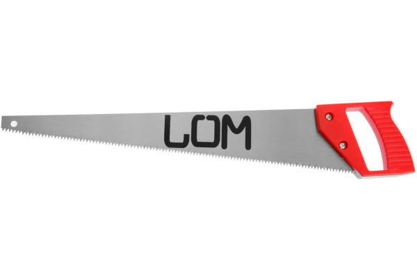 Ножовка по дереву LOM пластиковая рукоятка, 7-8 TPI, 450 мм 5155397