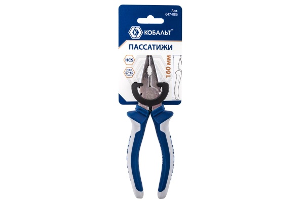 Пассатижи 160 мм CR-V КОБАЛЬТ 647-086