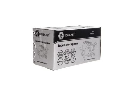 Стальные поворотные слесарные тиски КОБАЛЬТ 248-962