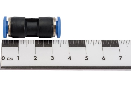 Фитинг цанговый прямой соединительный для трубок диаметром 6 мм SHPI PUC 06