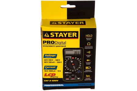 Мультиметр STAYER PROFESSIONAL PRODigital 45310