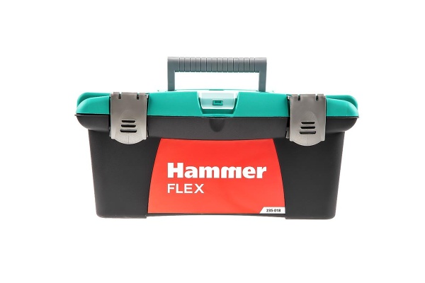 Ящик для инструментов HAMMER Flex 235-018 16 с морозостойким замком, органайзер 400х250х180 538351