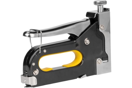 Ручной степлер Kolner KHSG 4-14R 40шт с регулировкой усилия, скобы П4-14мм, U10-12мм, гвозди Т кн4-14рхсг