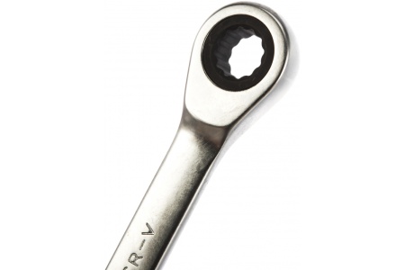 Комбинированный трещоточный укороченный ключ AV Steel 8мм шт AV-315308