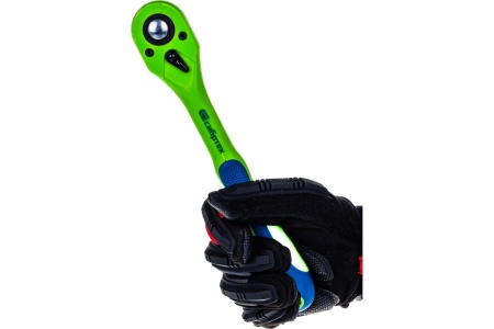 Ключ-трещотка двухкомпонентная рукоятка 1/2" СИБРТЕХ 14009