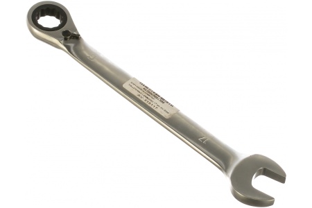 Комбинированный трещоточный ключ с реверсом AV Steel 17мм шт AV-315117