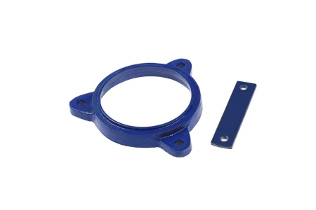 Слесарные поворотные тиски ТУНДРА с наковальней, высокопрочный чугун ВЧ-40, 100 мм 878134