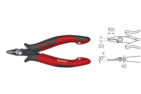 Микрокосорезы-кусачки Wiha Electronic 118 мм 26830