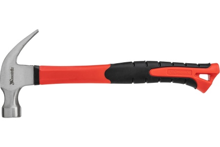 Молоток-гвоздодер Matrix Optimal боек c магнитом фибергласовая обрезиненная рукоятка 450 г 10454