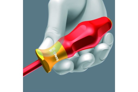 Отвертка диэлектрическая Wera, VDE, PZ 1х80 мм, WE-031611