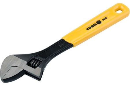Разводной ключ VOREL резиновая ручка, 250 мм 54067