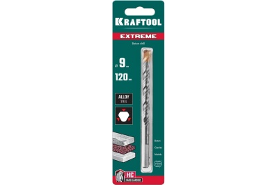 Сверло по бетону KRAFTOOL Extreme 9x120 мм 29166-120-09