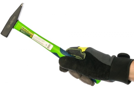 Слесарный молоток СИБРТЕХ 200 г, фибергласовая обрезиненная рукоятка 10318