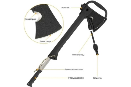 Многофункциональный туристический топор Beroma 5 в 1 07717213