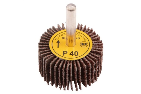 Круг шлифовальный лепестковый радиальный (40x20х6 мм; K40) для дрели GRAPHITE 55H754