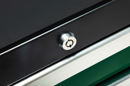 Инструментальная тележка Sata 692x488x840 мм, 6 выдвижных лотков, отдельно доп. перфорированная панель для инструментов 95126