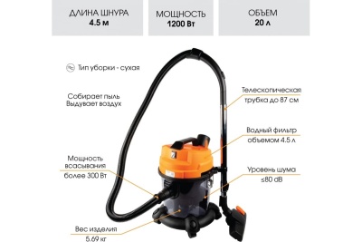 Пылесос ENDEVER Spectre 6021 80788
