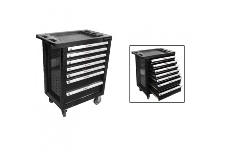 Инструментальная тележка Forsage 7-и полочная, пластиковая защита корпуса F-1141117 Инструментальная тележка Forsage 7-и полочная, пластиковая защита корпуса F-1141117