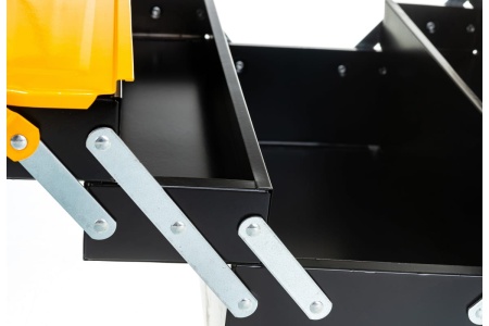 Ящик для инструмента (металлический, с 4-мя раздвижными отделениями, 420х200х200 мм) FIT IT 65679