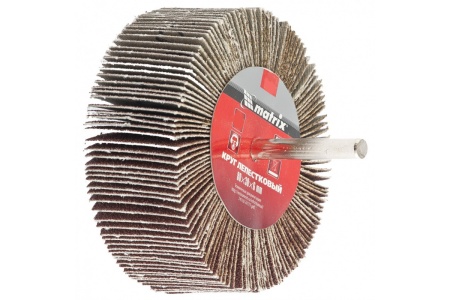 Круг лепестковый (80x30x6 мм; P 100) для дрели MATRIX 74145