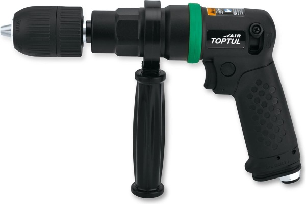 Пневматическая реверсивная дрель TOPTUL 13 мм, 500 об/мин KAQA1650