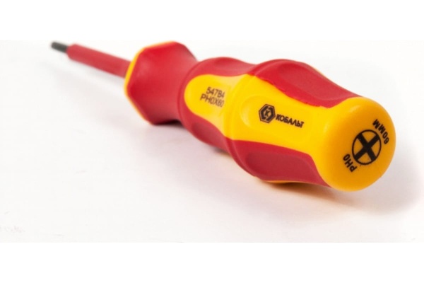 Отвертка диэлектрическая Ultra Grip PH-0 х 60 мм CR-V КОБАЛЬТ 646-485