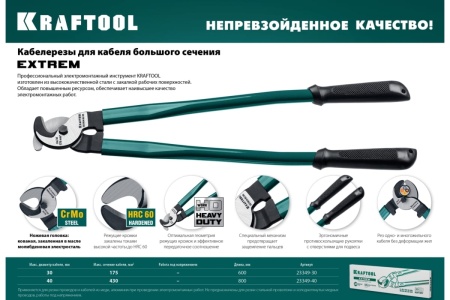 Кабелерез KRAFTOOL Extrem KL-40 23349-40