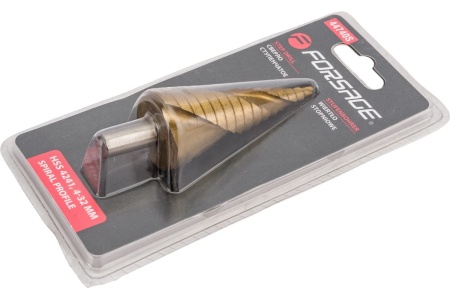 Сверло ступенчатое спиральное в блистере (4-32 мм; HSS 4241) Forsage F-44740S 29856