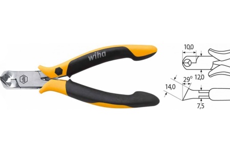 Косорезы-кусачки Wiha Professional ESD Z46104, 115мм 26835 Косорезы-кусачки Wiha Professional ESD Z46104, 115мм 26835