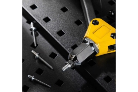 Двуручный заклепочник DELI DL236913 330мм, носовая часть из хромомолибденовой стали, сменные насадки 2,4–3,2–4,0–4,8–6,4 мм 98414