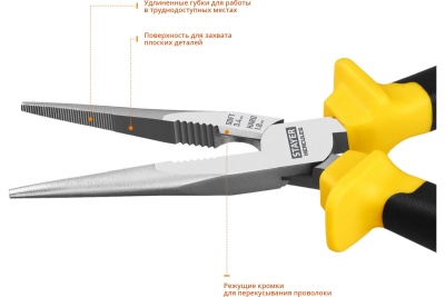 Тонкогубцы STAYER Professional Hercules 200 мм 2203-3-20