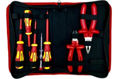 Набор диэлектрического инструмента до 1000В, 7 предметов, в кофре ПЛ071206_z022