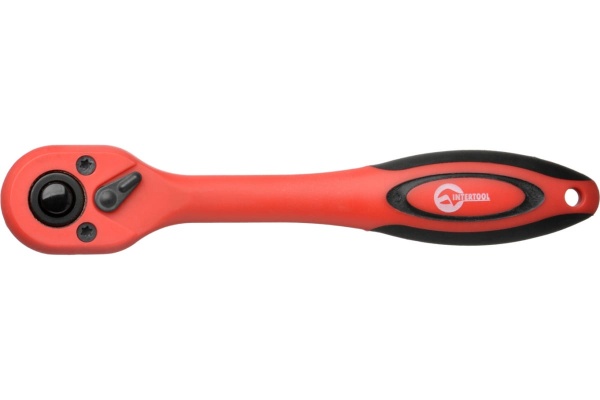 Рукоятка с храповым механизмом INTERTOOL на 72 зуба 1/2, Cr-v, Professional HT-2113