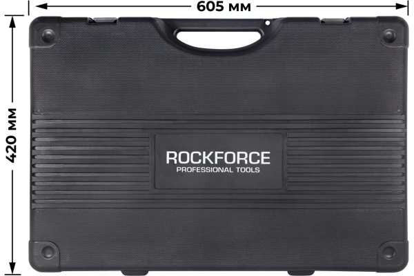 Набор инструмента ROCKFORCE 1/2"х1/4"DR с 6-гранными головками, 128 предметов RF-41282-5