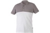 Футболка Polo HOEGERT TECHNIK URFT хлопок, белая/асфальтовая, р. M HT5K422-M