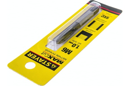 Метчик  MASTER одинарный для сквозных и глухих отверстий сталь 9ХС М6х1 0 Stayer 28021-06-1.0