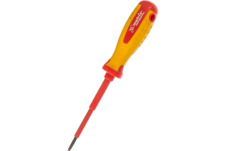 Отвертка Insulated SL3,0x80 мм MATRIX PROFESSIONAL 12914