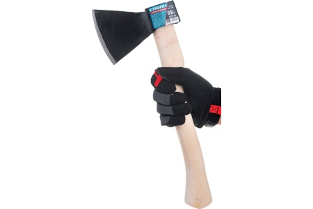 Кованый топор с округлым лезвием СИБИН 800 г 2070-08