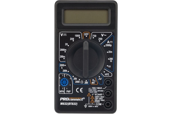 Цифровой мультиметр PROCONNECT M832 DT832 13-3012
