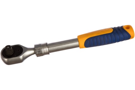 Трещоточная рукоятка с быстрым сбросом 3/8 Dr телескопическая KRAFT KT 700621