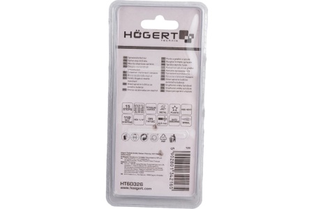 Сверло ступенчатое спиральное 4-32 мм HOEGERT TECHNIK HT6D326