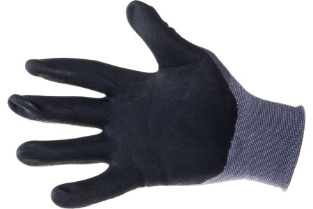 Эластичные перчатки с покрытием из вспененного нитрила KRAFTOOL Expert для точных работ, размер M 11285-M