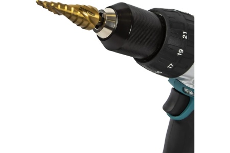 Сверло ступенчатое спиральное с кобальтовым покрытием по металлу (4-20 мм; шаг 2 мм; 3-х гран.хвост.8 мм) ПРАКТИКА 793-763