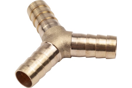 Тройник Y-образный елочка 10 мм, латунь, в блистере AV Steel AV-700336B блистер