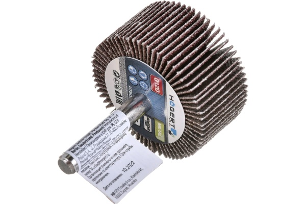 Круг шлифовальный лепестковый радиальный (40x20 мм; хвостовик 6 мм; P120) HOEGERT TECHNIK HT8D005 Круг шлифовальный лепестковый радиальный (40x20 мм; хвостовик 6 мм; P120) HOEGERT TECHNIK HT8D005