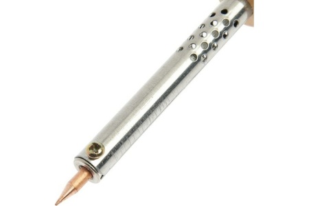 Паяльник TUNDRA деревянная рукоятка, 60Вт, 220В 1550218