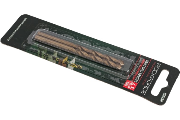 Сверло по металлу (2 шт; 4.5 мм; HSS-Co; в блистере) ROCKFORCE RF-DS245H