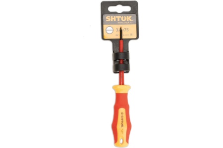 Отвертка 3.0x75 мм 1000v SHTOK 09207