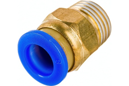 Фитинг цанговый прямой металлический 8 мм, M1/4 Pegas pneumatic 5202